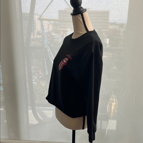 The Rolling Stones Black Sweater with Red Logo - Picture 3 of 5